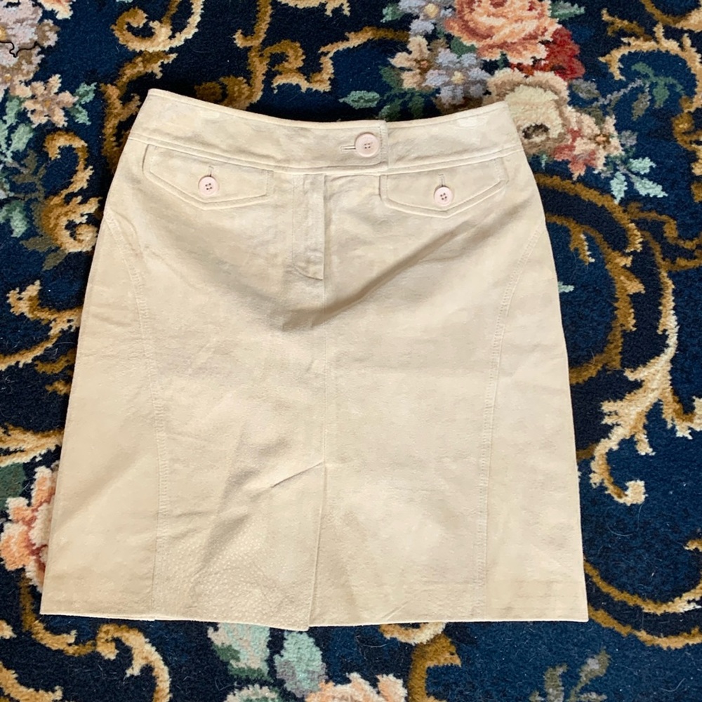 Loft suede/leather skirt. Never‎ worn. Perfect condition